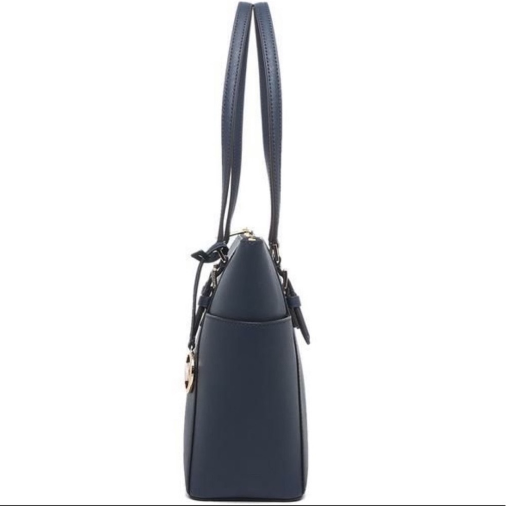 MICHAEL KORS Charlotte Large Leather Top-Zip Tote - Picture 14 of 16